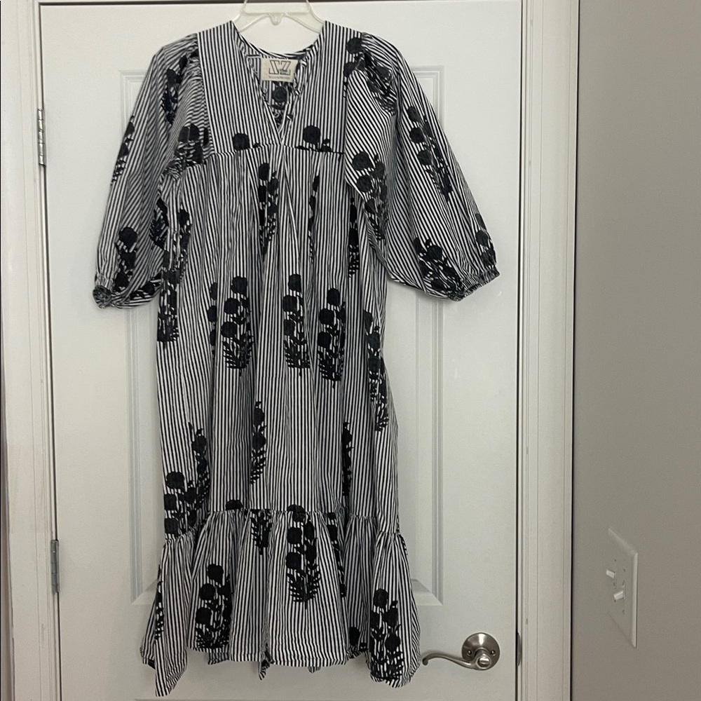 SZ Blockprints Aaron Dress Floral Boho NO BELT XS - Picture 5 of 10